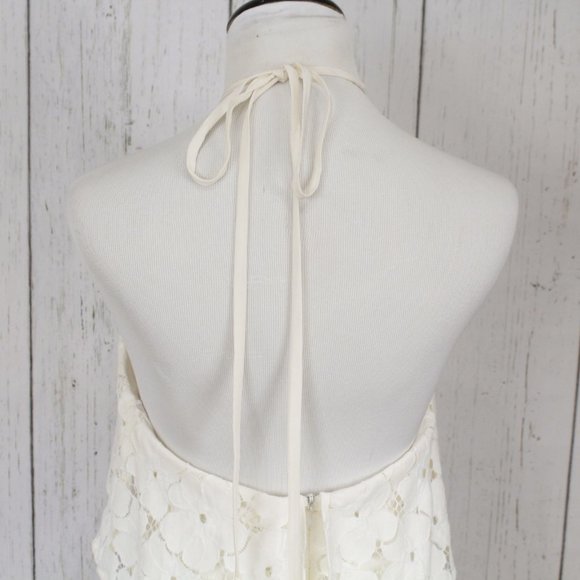 Trina Turk White Lace Halter Dress - Picture 7 of 16